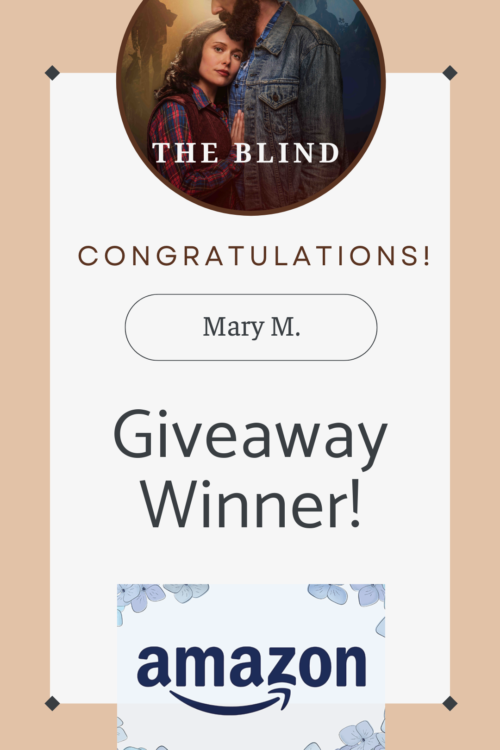 Congratulations to ‘The Blind’ Giveaway Winner!