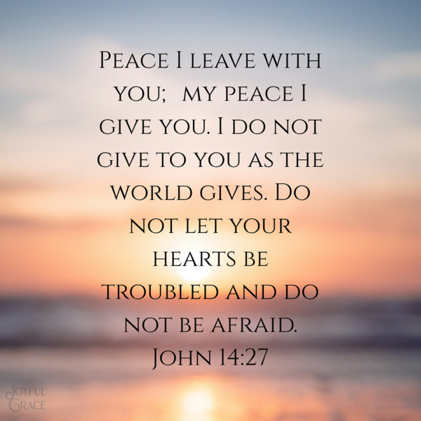 Feeling overwhelmed? Find inner peace with John 14:27 and learn how to embrace calm amidst life's chaos. 🌊✝️ #FaithfulFriday #PeaceInChrist #JoyfulGrace